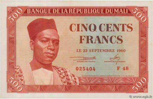 500 Francs from Mali