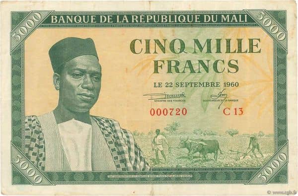 5000 Francs from Mali