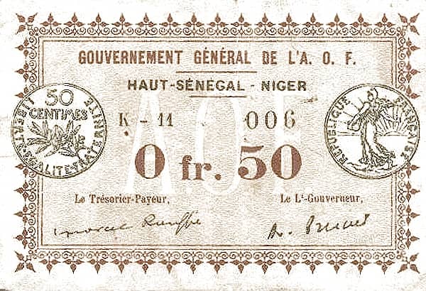 50 Centimes from Mali