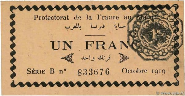 1 Franc from Morocco