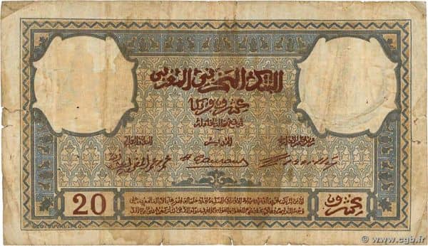 20 Francs from Morocco