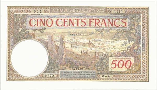 500 Francs from Morocco