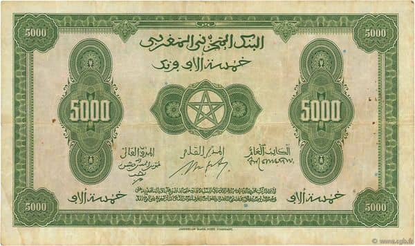 5000 Francs from Morocco