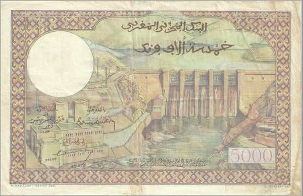 5000 Francs from Morocco
