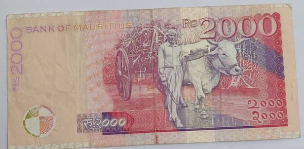 2000 Rupees from Mauritius