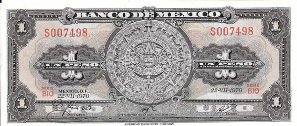 1 Peso from Mexico