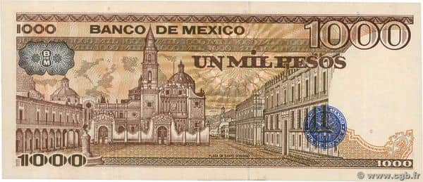 1000 Pesos Series AA from Mexico