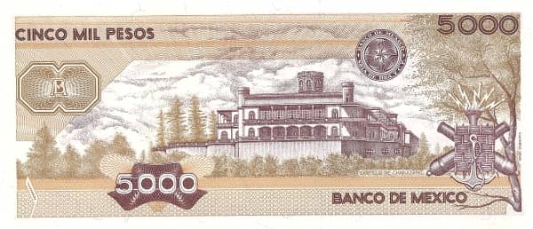 5000 Pesos from Mexico