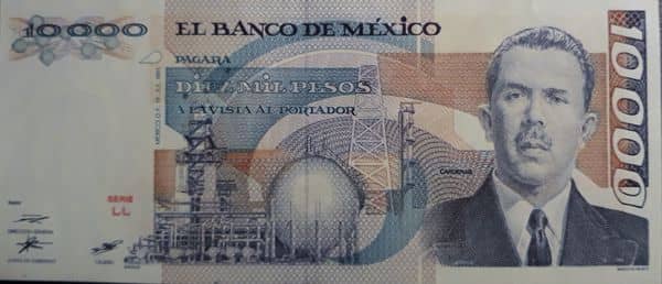 10000 Pesos from Mexico