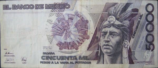 50000 Pesos from Mexico