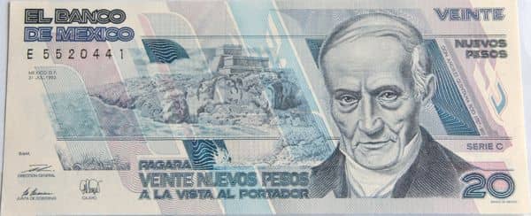 20 Nuevos Pesos from Mexico