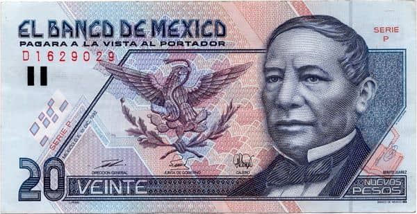 20 New Pesos C series from Mexico