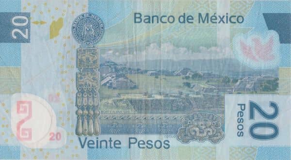 20 Pesos from Mexico