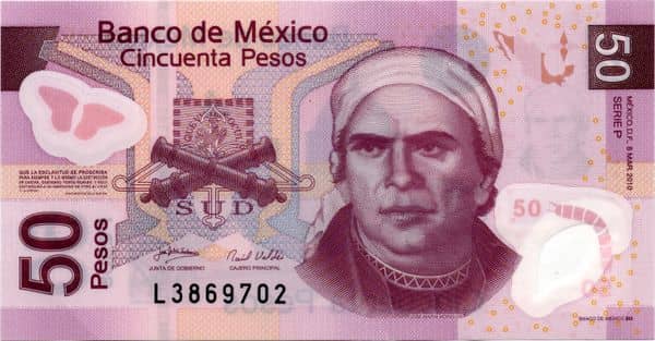 50 Pesos from Mexico