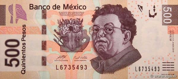500 Pesos from Mexico