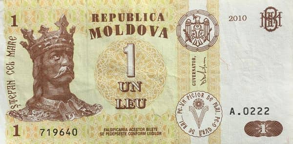1 Leu from Moldova