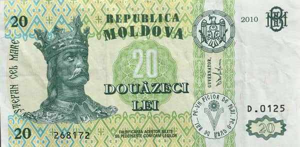20 Lei from Moldova