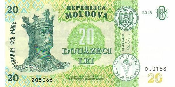 20 Lei from Moldova