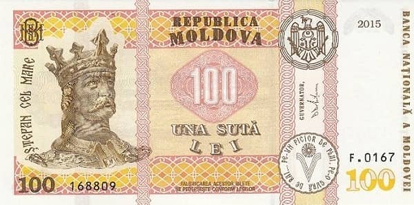 100 Lei from Moldova