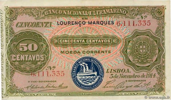 50 Centavos from Mozambique