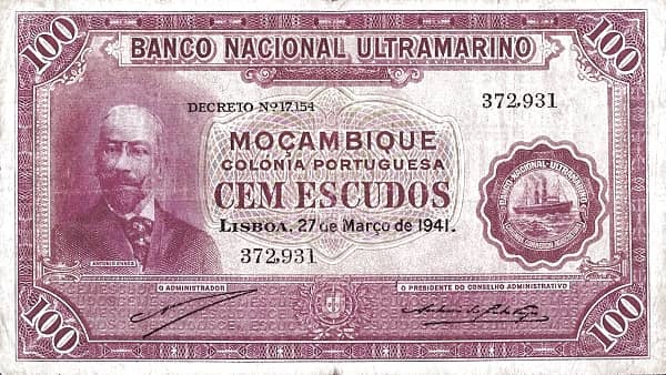 100 Escudos from Mozambique