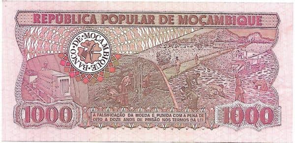 1000 Meticais from Mozambique