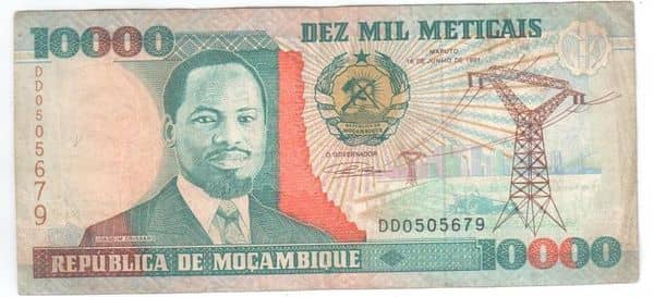 10000 Meticais from Mozambique