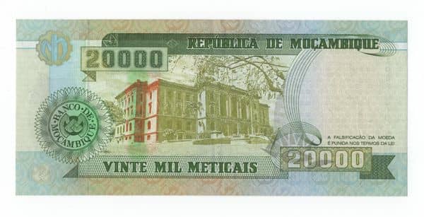 20000 Meticais from Mozambique