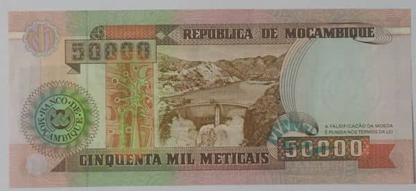 50000 Meticais from Mozambique