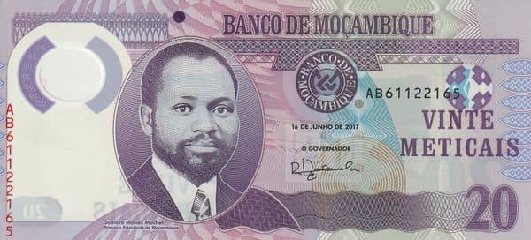20 Meticais from Mozambique