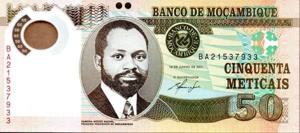 50 Meticais from Mozambique