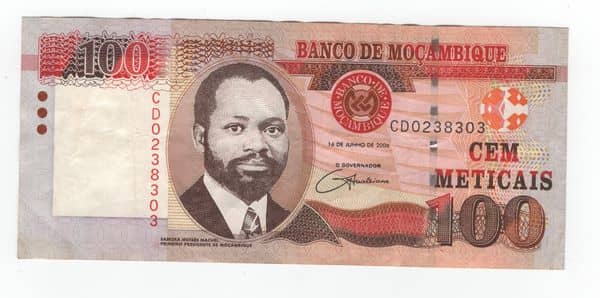 100 Meticais from Mozambique