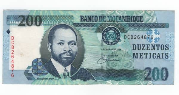 200 Meticais from Mozambique