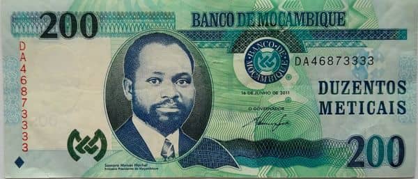 200 Meticais from Mozambique