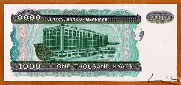 1000 Kyats from Myanmar