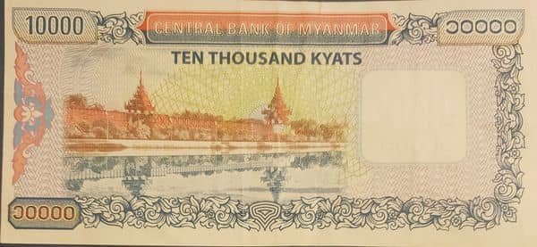 10000 Kyats from Myanmar