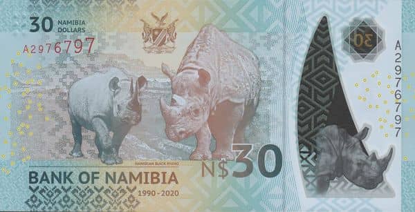 30 Dollars Independence from Namibia