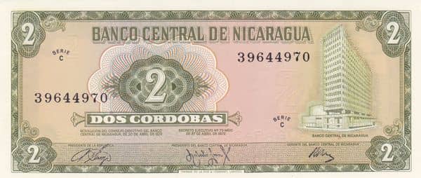 2 Cordobas from Nicaragua