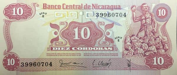 10 Córdobas from Nicaragua