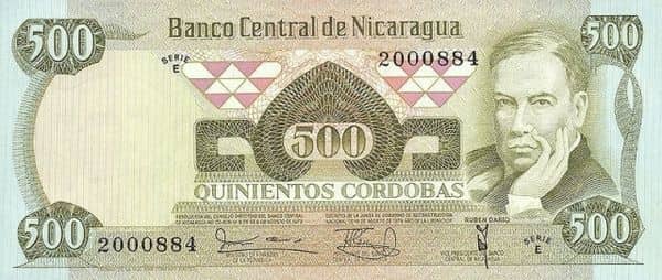 500 Córdobas from Nicaragua