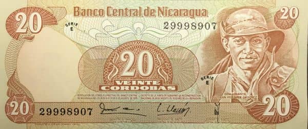20 Córdobas from Nicaragua