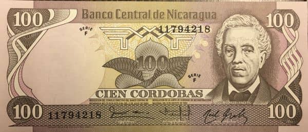 100 Cordobas from Nicaragua