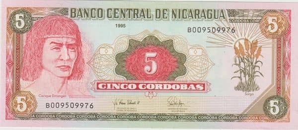5 Cordobas from Nicaragua
