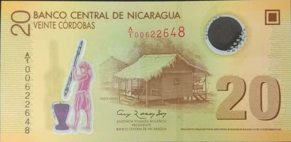 20 Córdobas from Nicaragua