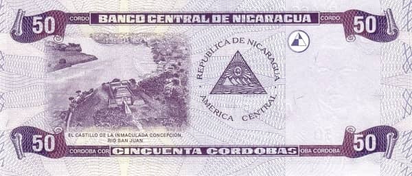 50 Cordobas from Nicaragua