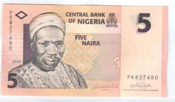 5 Naira from Nigeria