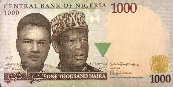 1000 Naira from Nigeria