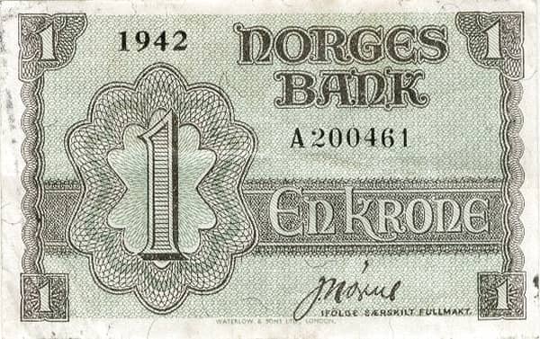 1 Krone Government in Exile from Norway