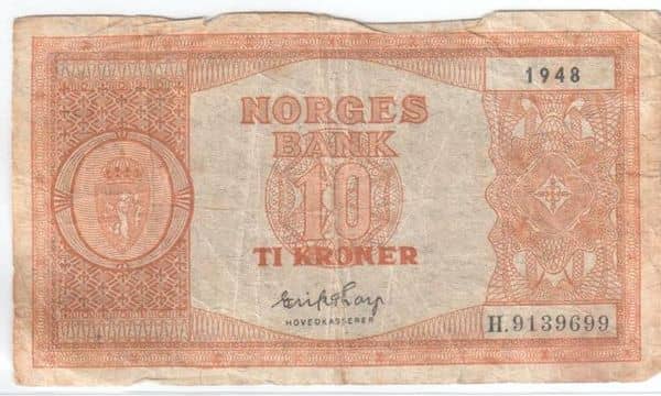 10 Kroner from Norway