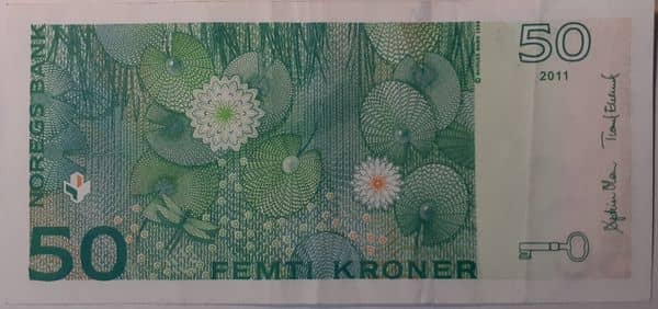 50 Kroner from Norway